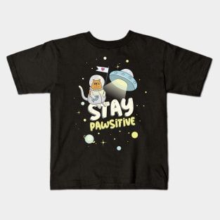 cat in space Kids T-Shirt